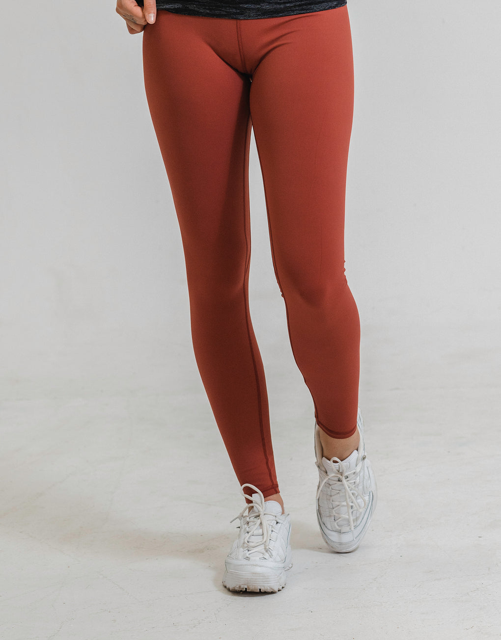 Rust Red Tummy Control Compression Leggings  AlwaysTwo Activewear –  AlwaysTwo Activewears